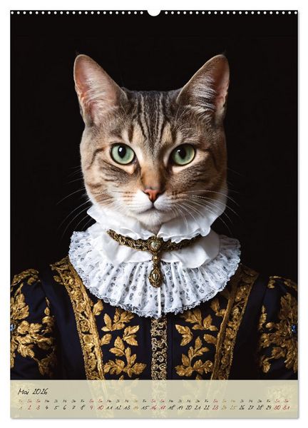 Produktbild: Barocke Tierportraits - Kunst und Klassik (hochwertiger Premium Wandkalender 2026 DIN A2 hoch), Kunstdruck in Hochglanz