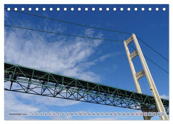 Produktbild: Lake Superior & Lake Michigan (Tischkalender 2026 DIN A5 quer), CALVENDO Monatskalender
