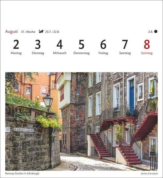 Produktbild: Schottland Sehnsuchtskalender 2027 - Wochenkalender mit 53 Postkarten