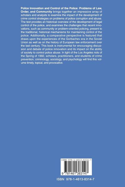 Produktbild: Police Innovation and Control of the Police