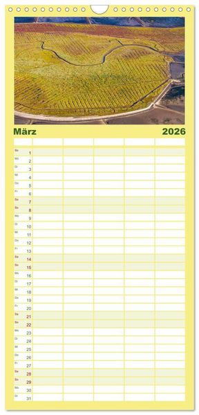 Produktbild: Familienplaner 2026 - Das Wattenmeer aus der Vogelperspektive mit 5 Spalten (Wandkalender, 21 x 45 cm) CALVENDO