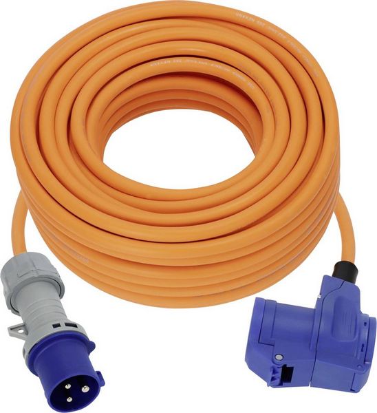 Produktbild: Brennenstuhl 1167650325 Strom Camping-CEE-Verl&auml;ngerungskabel Blau, Schwarz, Orange, Grau 25 m H07RN-F 3G 2,5 mm&sup2;