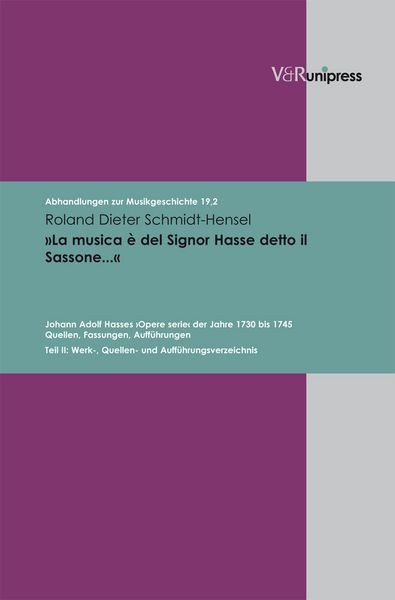 Produktbild: &raquo;La musica &egrave; del Signor Hasse detto il Sassone...&laquo;