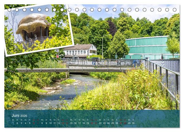 Produktbild: Die D&uuml;ssel von den Quellen bis zu den M&uuml;ndungen (Tischkalender 2026 DIN A5 quer), CALVENDO Monatskalender