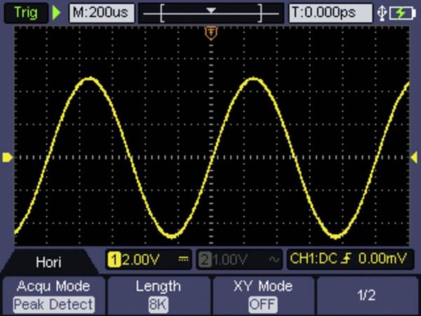 Produktbild: VOLTCRAFT DSO-2072H Hand-Oszilloskop 70 MHz 2-Kanal 250 MSa/s 8 kpts 8 Bit Handger&auml;t, Funktionsgenerator, Multimeter-Funktionen 1 St.