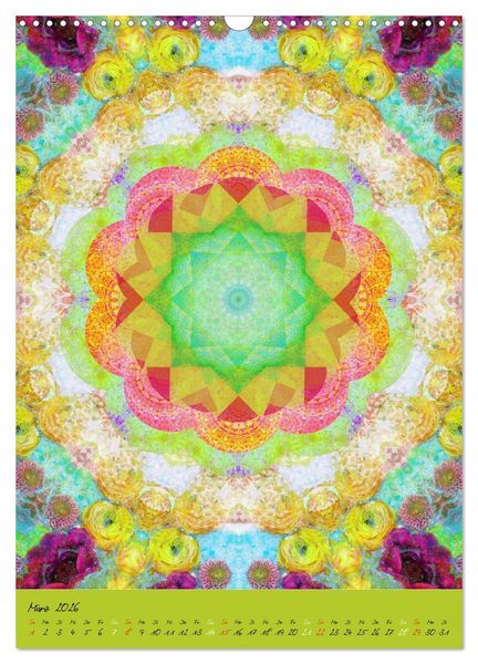 Produktbild: MANDALAS der Natur (Wandkalender 2026 DIN A3 hoch), CALVENDO Monatskalender