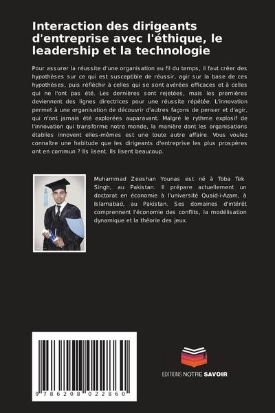 Produktbild: Interaction des dirigeants d'entreprise avec l'&eacute;thique, le leadership et la technologie