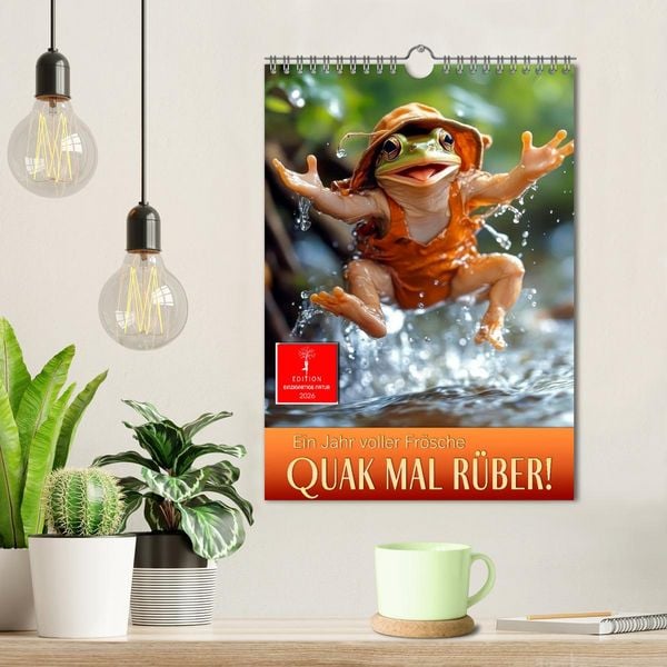 Produktbild: Quak mal r&uuml;ber - ein Jahr voller Fr&ouml;sche (Wandkalender 2026 DIN A4 hoch), CALVENDO Monatskalender