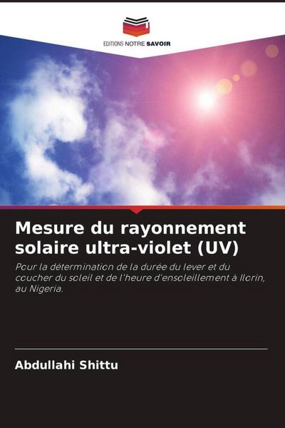 Produktbild: Mesure du rayonnement solaire ultra-violet (UV)