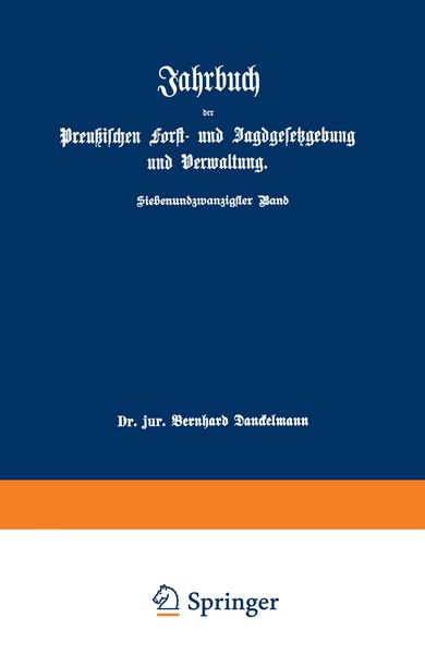 Produktbild: Jahrbuch der Preu&szlig;ischen Forst- und Jagdgesetzgebung und Verwaltung