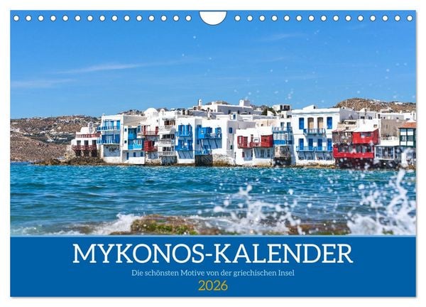 Produktbild: Griechenland - Mykonos Kalender (Wandkalender 2026 DIN A4 quer), CALVENDO Monatskalender