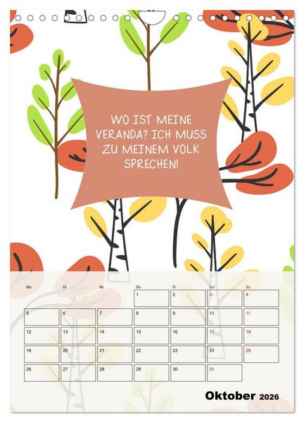 Produktbild: K&ouml;nigin &uuml;ber alles! Typokalender f&uuml;r starke Frauen (Wandkalender 2026 DIN A4 hoch), CALVENDO Monatskalender