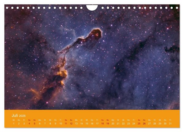 Produktbild: Havel-Sternwarte Weltallkalender (Wandkalender 2026 DIN A4 quer), CALVENDO Monatskalender