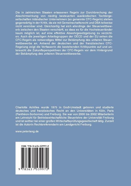 Produktbild: CFC-Regeln und unfairer Steuerwettbewerb