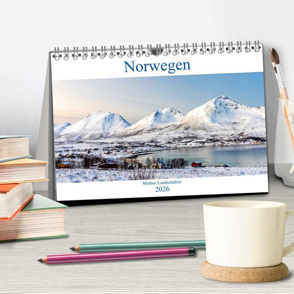 Produktbild: Norwegen - Mythos Landschaften (Tischkalender 2026 DIN A5 quer), CALVENDO Monatskalender