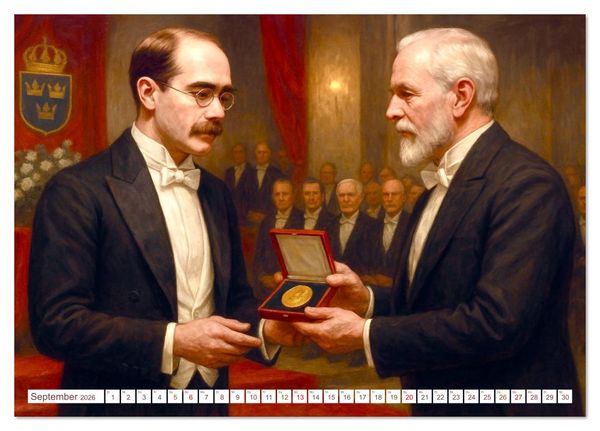 Produktbild: Rudyard Kipling (Tischkalender 2026 DIN A5 quer), CALVENDO Monatskalender