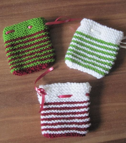 Strickanleitung Adventskalender Weihnachtssäckchen