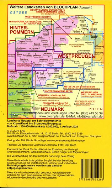 Produktbild: Landkarte Netzetal um Schneidem&uuml;hl/Pila