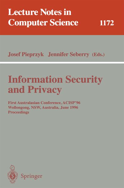 Produktbild: Information Security and Privacy