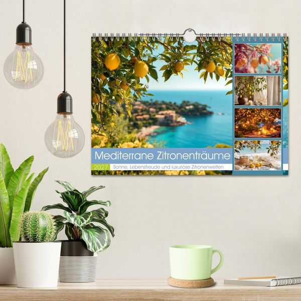 Produktbild: Mediterrane Zitronentr&auml;ume (Wandkalender 2027 DIN A4 quer), CALVENDO Monatskalender