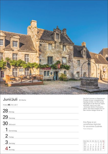 Produktbild: Bretagne und Normandie Wochenplaner 2027 - Eine Reise in 53 Bildern