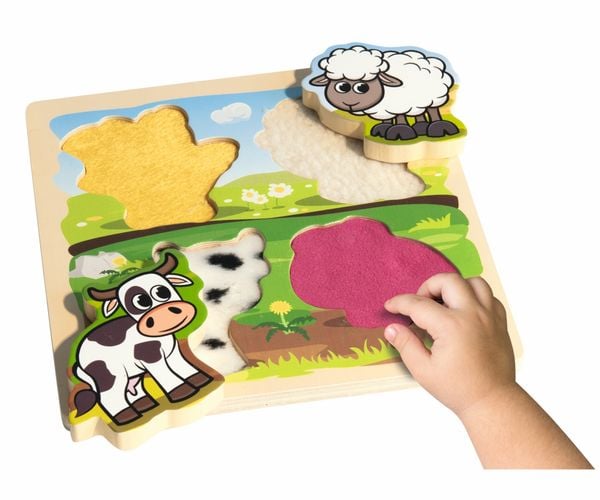 Produktbild: Eichhorn F&uuml;hl-Puzzle mit Stoff, 5-tlg. 100003687