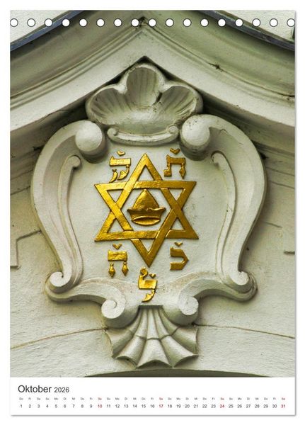 Produktbild: Davidschilde (Tischkalender 2026 DIN A5 hoch), CALVENDO Monatskalender