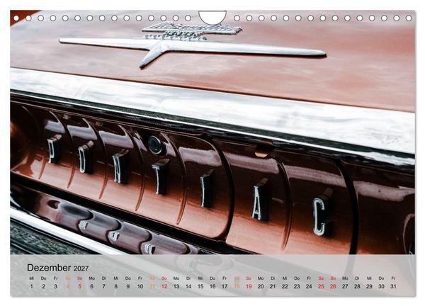 Produktbild: Pontiac Star Chief - Details voller Stil (Wandkalender 2027 DIN A4 quer), CALVENDO Monatskalender