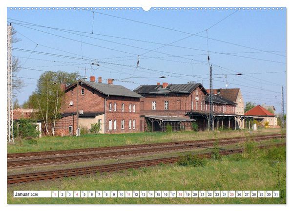 Produktbild: Die Karniner Bahn - Wiederaufbau vor dem Verkehrskollaps? (Wandkalender 2026 DIN A2 quer), CALVENDO Monatskalender