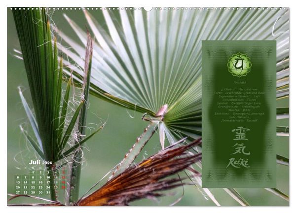 Produktbild: REIKI - Chakrameditation (Wandkalender 2026 DIN A2 quer), CALVENDO Monatskalender