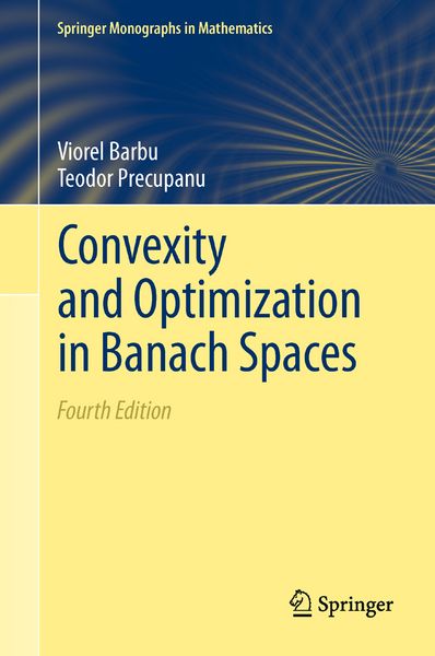 Produktbild: Convexity and Optimization in Banach Spaces