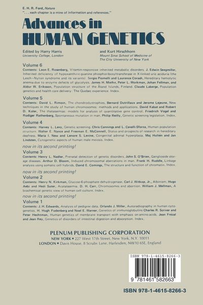 Produktbild: Advances in Human Genetics 6