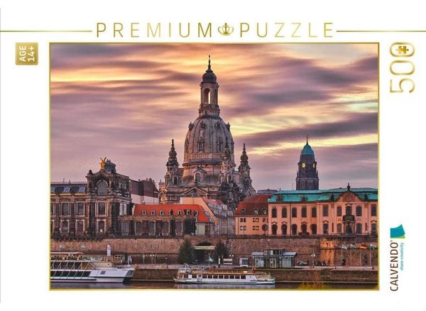 CALVENDO Puzzle Blick vom Neustädter Ufer aus | 500 Teile Lege-Größe 48 × 36 cm Foto-Puzzle für Erwachsene