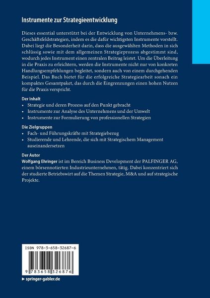Produktbild: Instrumente zur Strategieentwicklung