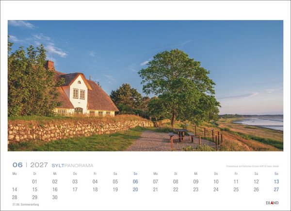 Produktbild: Sylt Panorama-Postkartenkalender 2027 - Hans Jessel