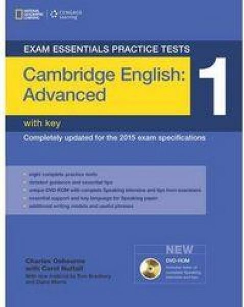 Produktbild: Exam Essentials Practice Tests: Cambridge English Advanced 1 with Key and DVD-ROM