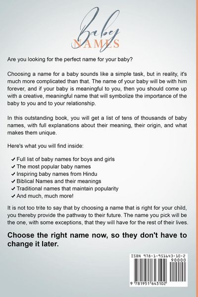 Produktbild: Baby Names Book