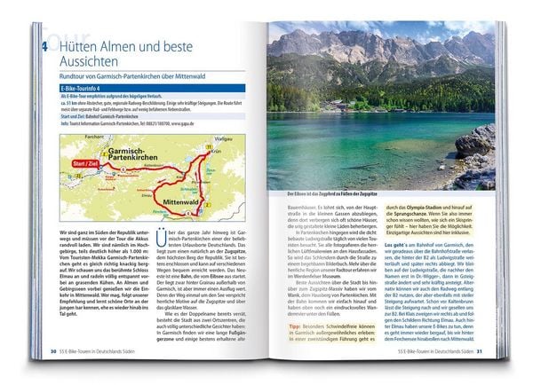 Produktbild: BVA Die 55 sch&ouml;nsten E-Bike Touren in Deutschlands S&uuml;den