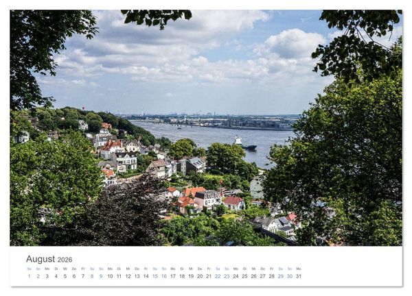 Produktbild: Die Elbmetropole Hamburg (Wandkalender 2026 DIN A4 quer), CALVENDO Monatskalender