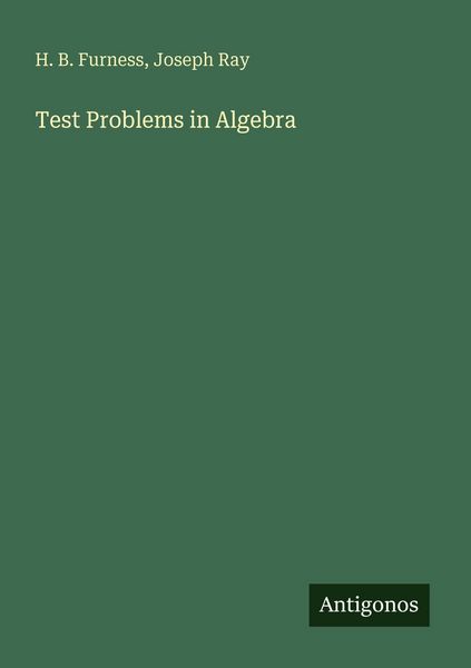 Produktbild: Test Problems in Algebra