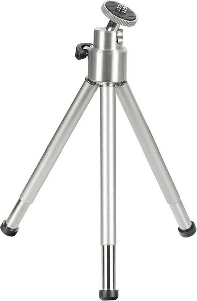 Produktbild: Hama Ball L Ministativ 1/4 Zoll Arbeitsh&ouml;he=14 - 21cm Silber Kugelkopf