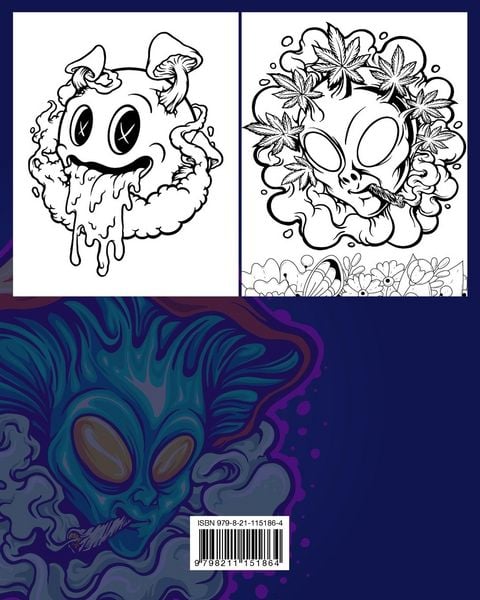 Produktbild: Stoner Coloring Book for Adults Relaxing Designs