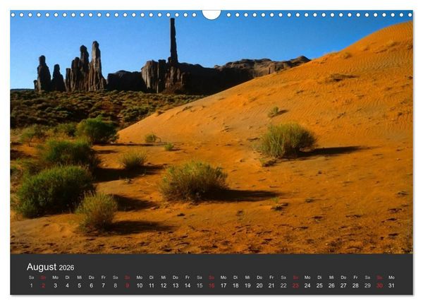 Produktbild: W&uuml;sten, wilde Sch&ouml;nheiten (Wandkalender 2026 DIN A3 quer), CALVENDO Monatskalender