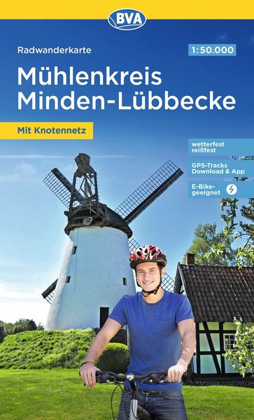 Produktbild: BVA Radwanderkarte M&uuml;hlenkreis Minden-L&uuml;bbecke 1:50.000