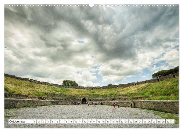 Produktbild: Versteinerte Stadt Pompeji (hochwertiger Premium Wandkalender 2026 DIN A2 quer), Kunstdruck in Hochglanz
