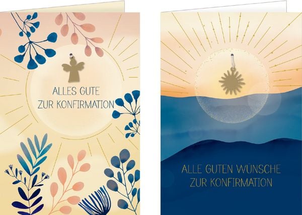 Produktbild: Gru&szlig;karten-Set &ndash; Alle guten W&uuml;nsche zur Konfirmation / Alles Gute zur Konfirmation