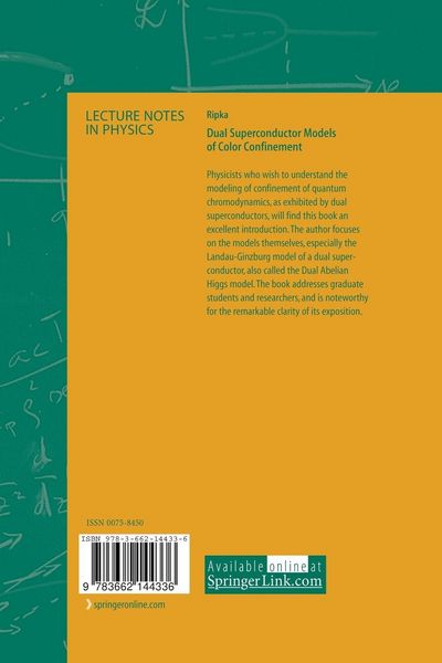 Produktbild: Dual Superconductor Models of Color Confinement