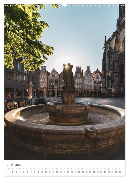 Produktbild: M&uuml;nster - stimmungsvoll und harmonisch (Wandkalender 2026 DIN A2 hoch), CALVENDO Monatskalender
