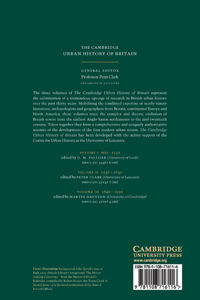 Produktbild: The Cambridge Urban History of Britain