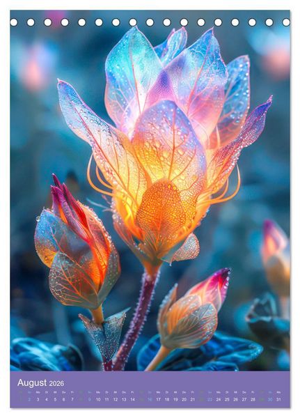 Produktbild: Blumen der Fantasie (Tischkalender 2026 DIN A5 hoch), CALVENDO Monatskalender